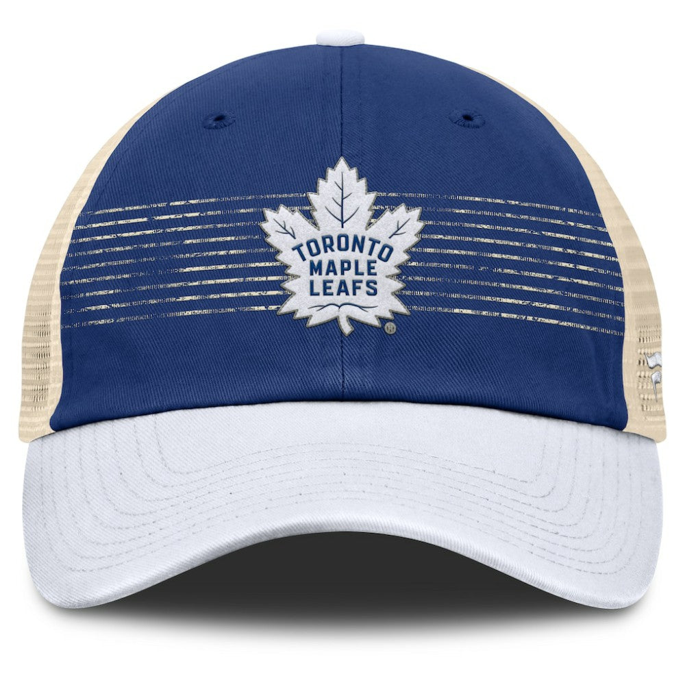 Toronto Maple Leafs Fanatics Heritage Breakaway Trucker Adjustable Hat - Blue/Cream - NHL 201193695