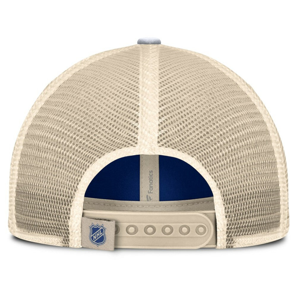 Toronto Maple Leafs Fanatics Heritage Breakaway Trucker Adjustable Hat - Blue/Cream - NHL 201193695