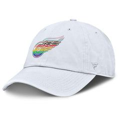 Detroit Red Wings Fanatics PRIDE Adjustable Hat - White - NHL 201193779