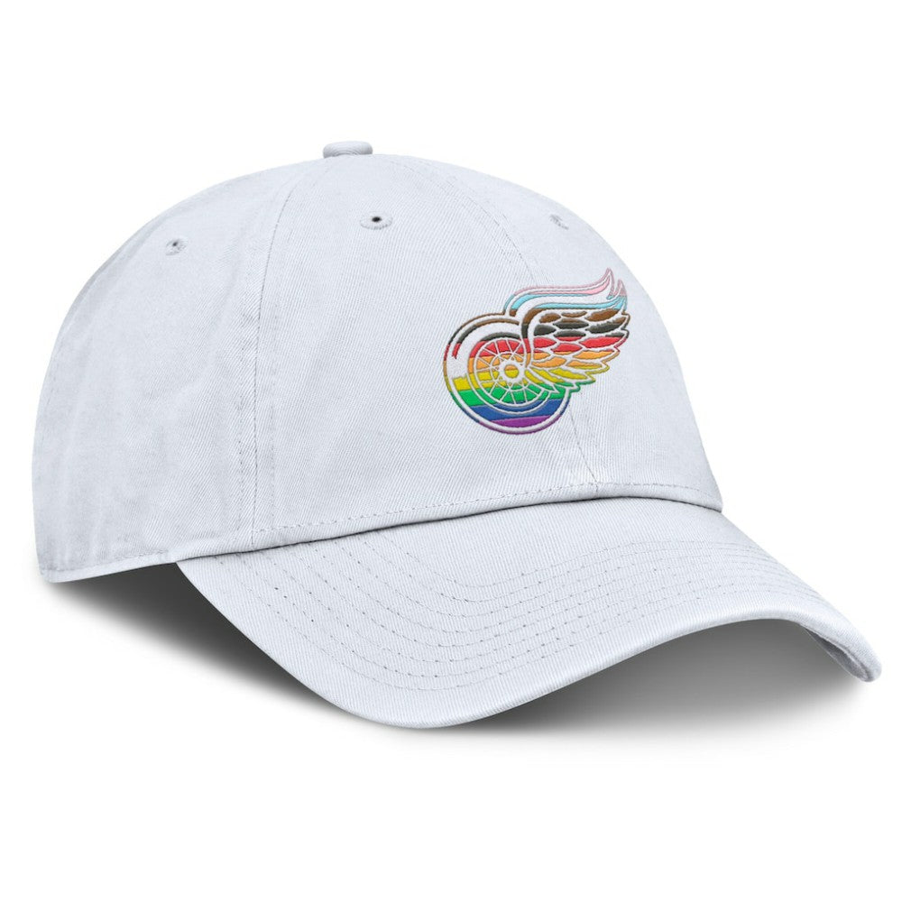 Detroit Red Wings Fanatics PRIDE Adjustable Hat - White - NHL 201193779