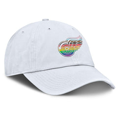 Detroit Red Wings Fanatics PRIDE Adjustable Hat - White - NHL 201193779
