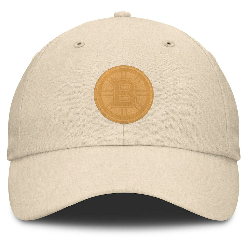 Boston Bruins Fanatics Front Office Canvas Adjustable Hat - Tan - NHL 201193809