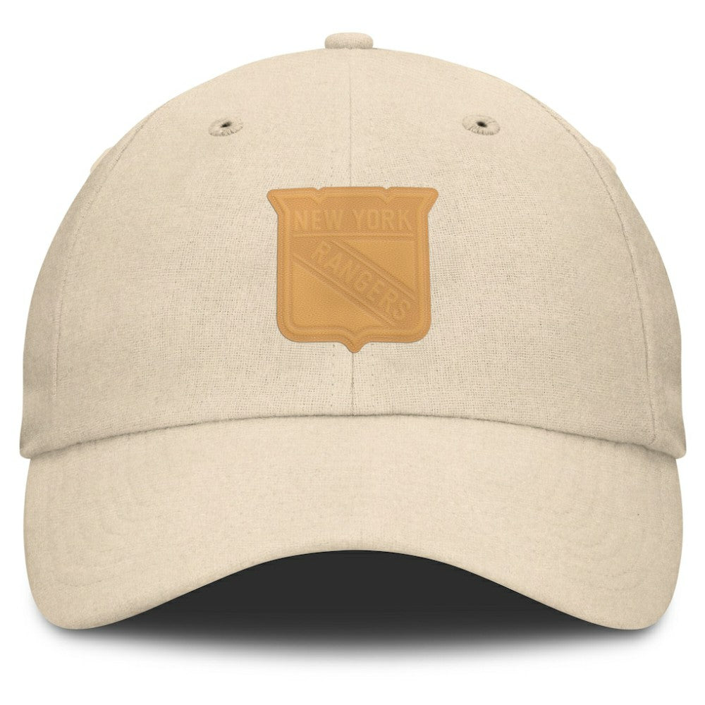 New York Rangers Fanatics Front Office Canvas Adjustable Hat - Tan - NHL 201193811