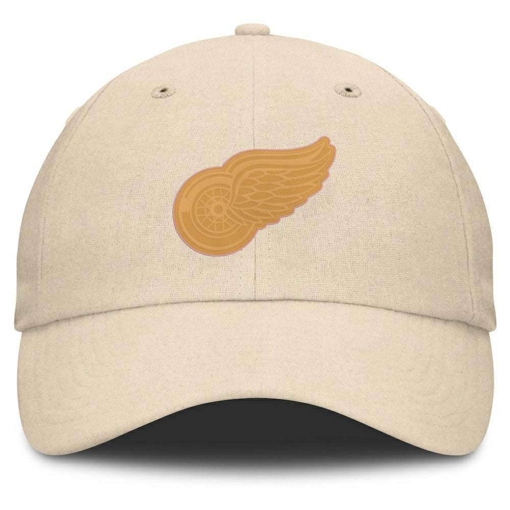 Detroit Red Wings Fanatics Front Office Canvas Adjustable Hat - Tan - NHL 201193812