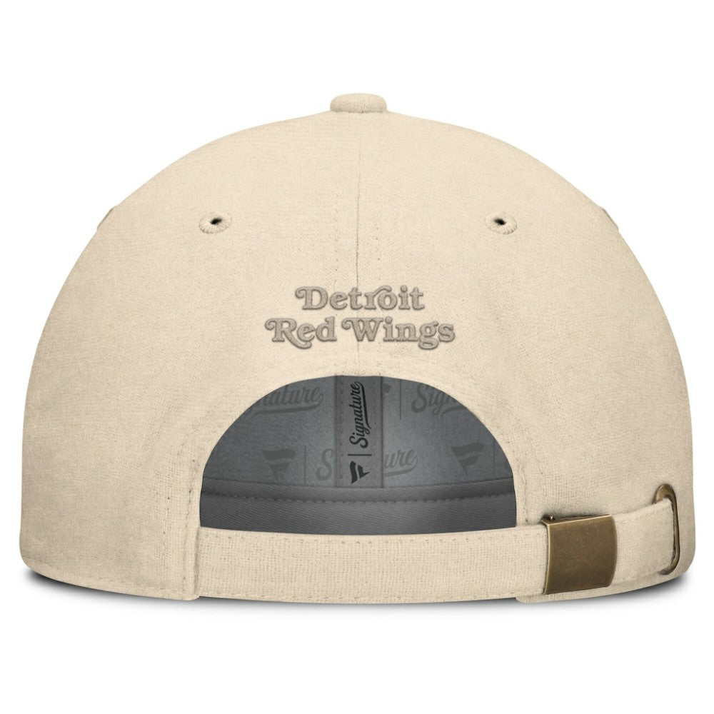 Detroit Red Wings Fanatics Front Office Canvas Adjustable Hat - Tan - NHL 201193812