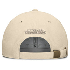 Pittsburgh Penguins Fanatics Front Office Canvas Adjustable Hat - Tan - NHL 201193813