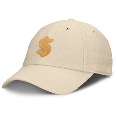 Seattle Kraken Fanatics Front Office Canvas Adjustable Hat - Tan - NHL 201193814