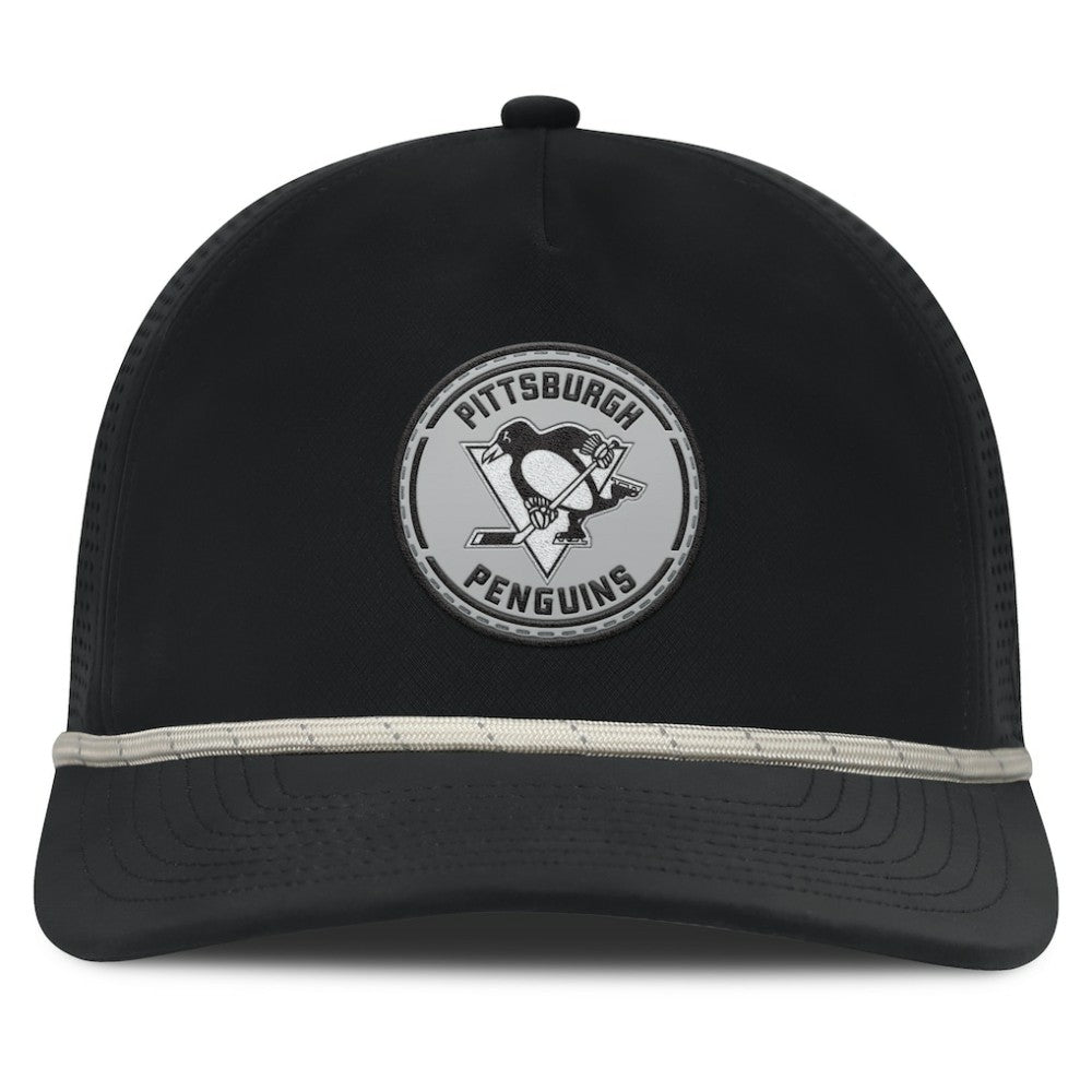 Pittsburgh Penguins Fanatics Front Office Performance A-Frame Adjustable Hat - Black - NHL 201193815