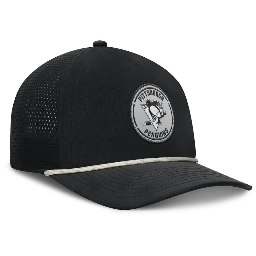 Pittsburgh Penguins Fanatics Front Office Performance A-Frame Adjustable Hat - Black - NHL 201193815