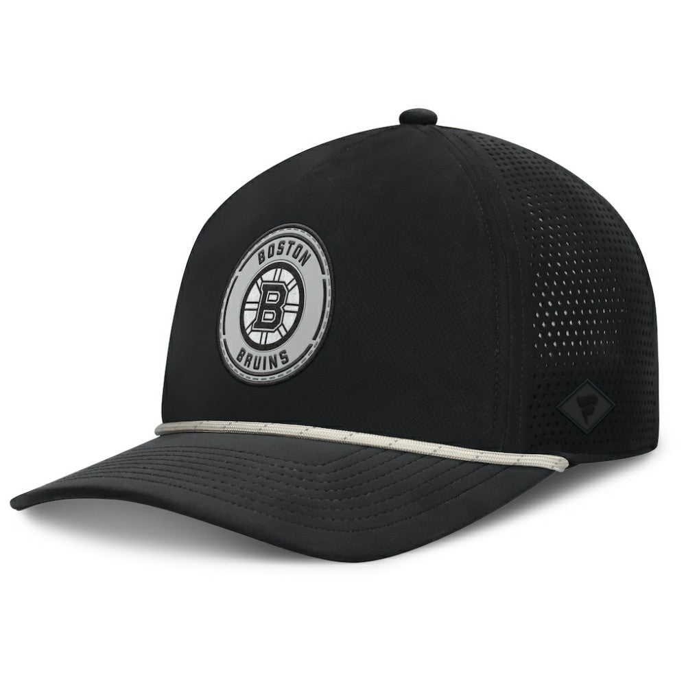 Boston Bruins Fanatics Front Office Performance A-Frame Adjustable Hat - Black - NHL 201193817