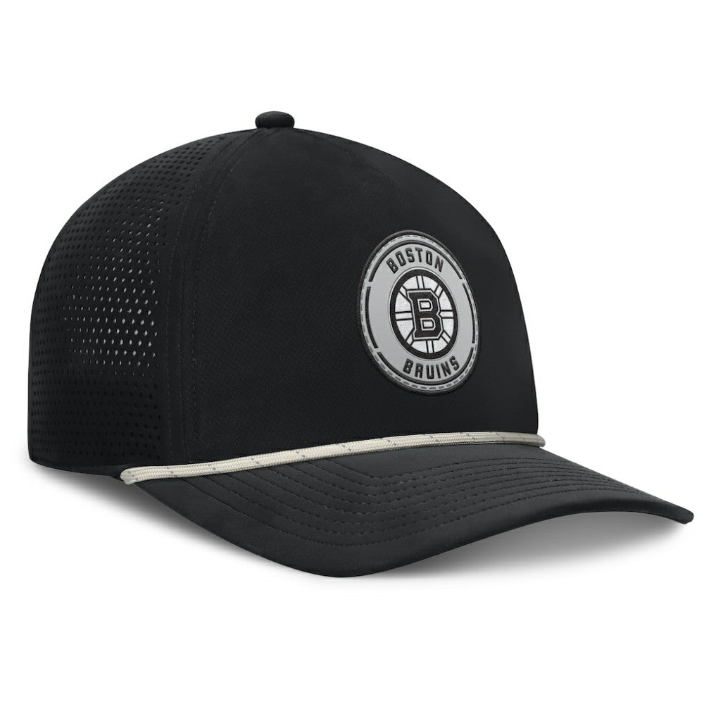 Boston Bruins Fanatics Front Office Performance A-Frame Adjustable Hat - Black - NHL 201193817