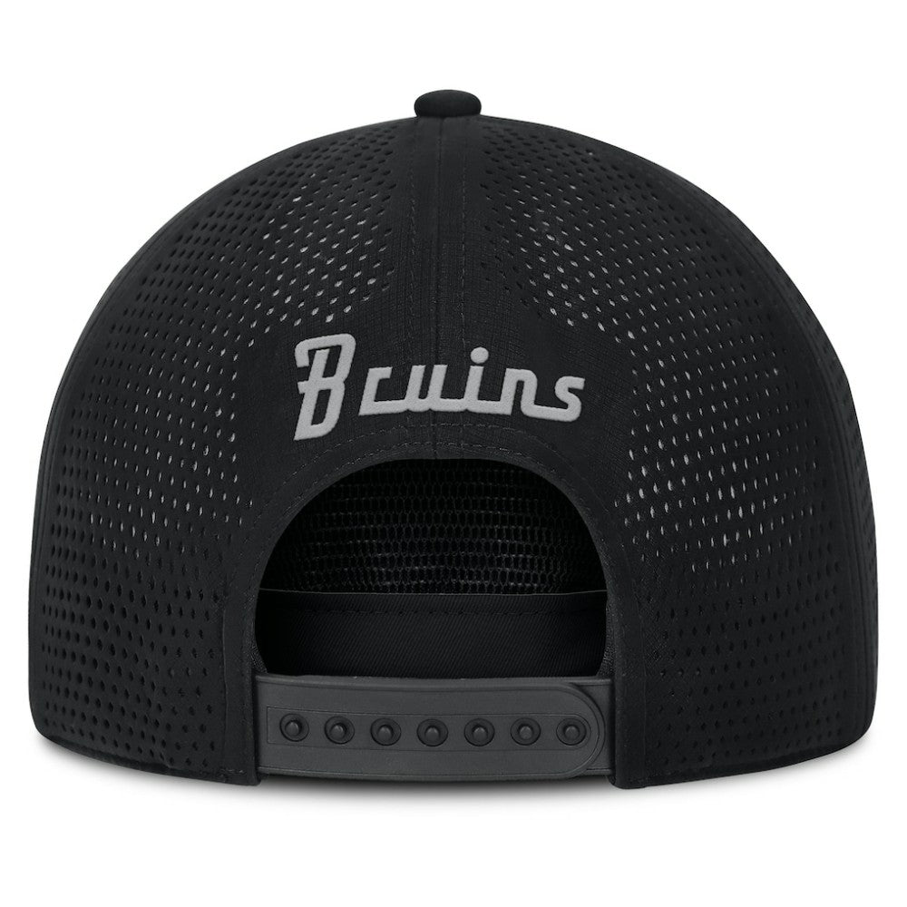 Boston Bruins Fanatics Front Office Performance A-Frame Adjustable Hat - Black - NHL 201193817