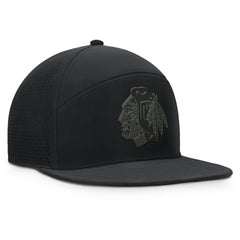 Chicago Blackhawks Fanatics Front Office Adjustable Hat - Black - NHL 201193823