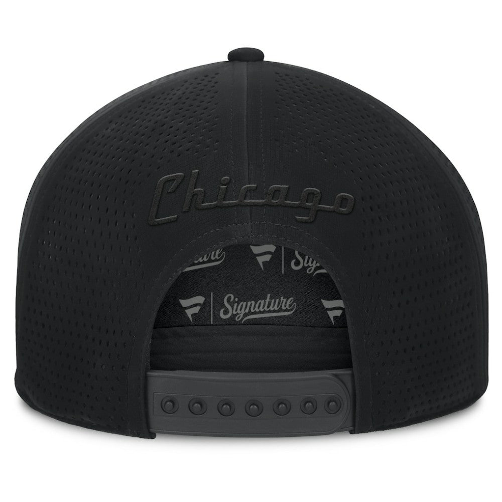 Chicago Blackhawks Fanatics Front Office Adjustable Hat - Black - NHL 201193823