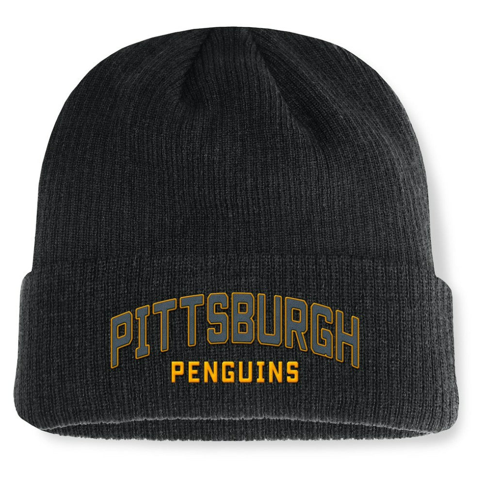Pittsburgh Penguins Fanatics Andee Cuffed Beanie - Black - NHL 201193846