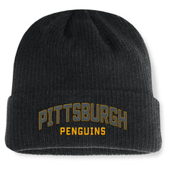 Pittsburgh Penguins Fanatics Andee Cuffed Beanie - Black - NHL 201193846