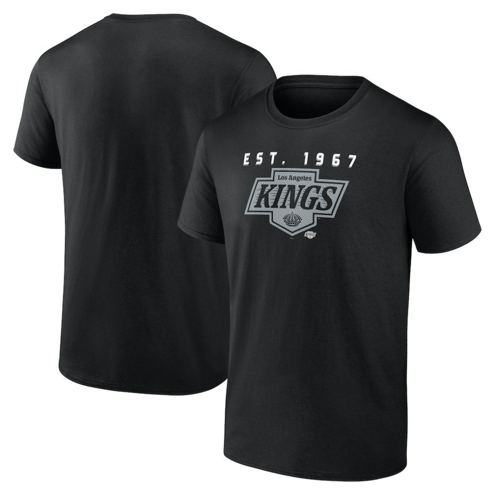 Los Angeles Kings Logo Athletic Coordinate T-Shirt - Black - NHL 201194621