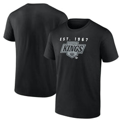 Los Angeles Kings Logo Athletic Coordinate T-Shirt - Black - NHL 201194621