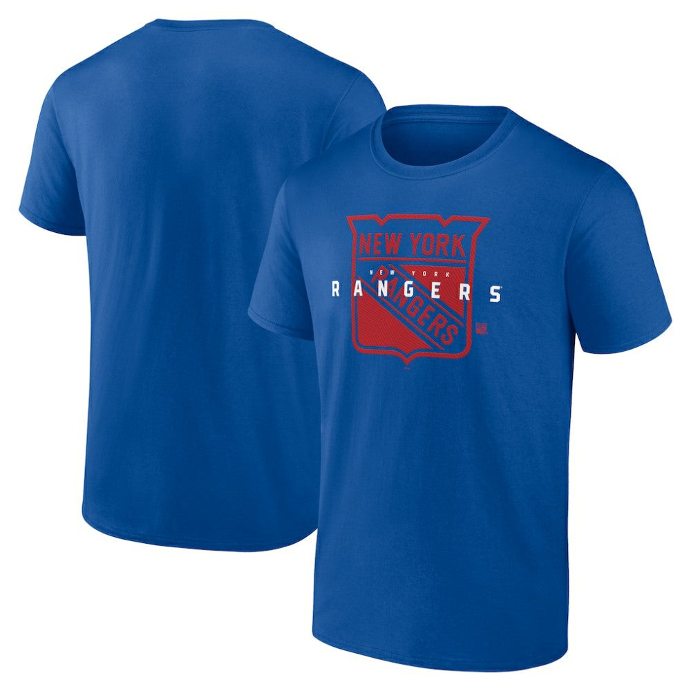 New York Rangers Logo Athletic Coordinate T-Shirt - Blue - NHL 201194633