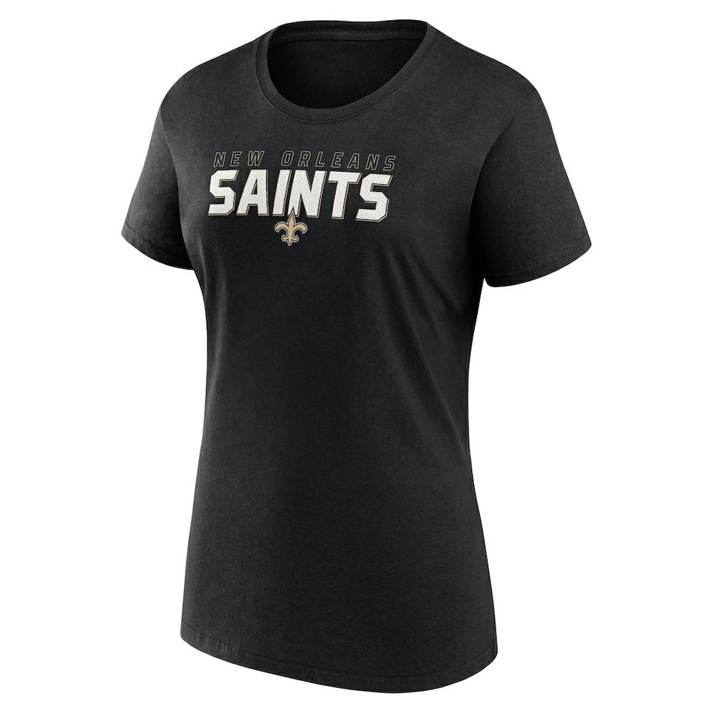 New Orleans Saints Logo Athletic Women's Lean T-Shirt Black