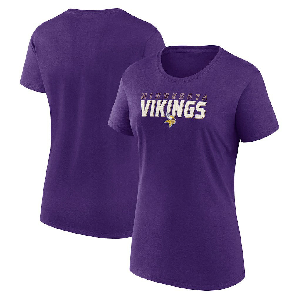 Minnesota Vikings Logo Athletic Women's Lean T-Shirt Purple