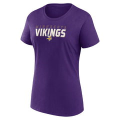 Minnesota Vikings Logo Athletic Women's Lean T-Shirt Purple