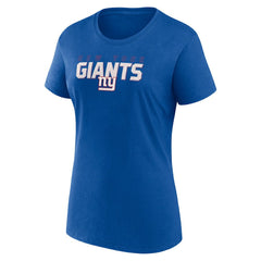 New York Giants Logo Athletic Women's Lean T-Shirt Royal