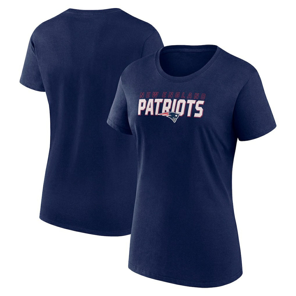 New England Patriots Logo Athletic Women's Lean T-Shirt Navy