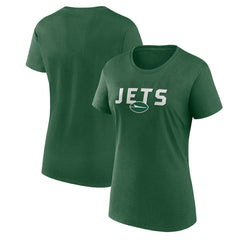 New York Jets Logo Athletic Women's Lean T-Shirt Green