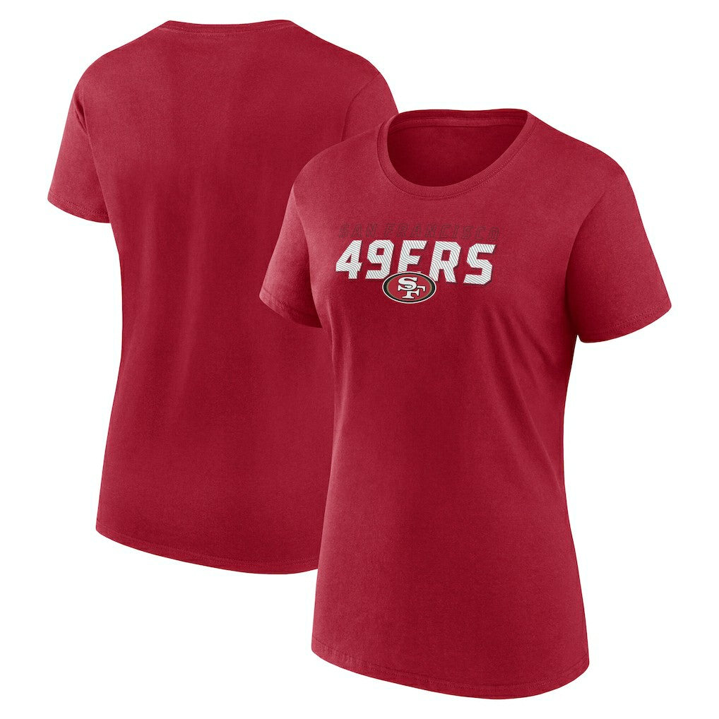 San Francisco 49ers Logo Athletic Women's Lean T-Shirt Scarlet