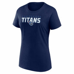 Tennessee Titans Logo Athletic Women's Lean T-Shirt Navy