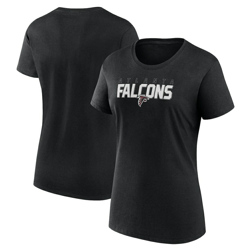 Atlanta Falcons Logo Athletic Women's Lean T-Shirt Black