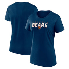 Chicago Bears Logo Athletic Women's Lean T-Shirt Navy