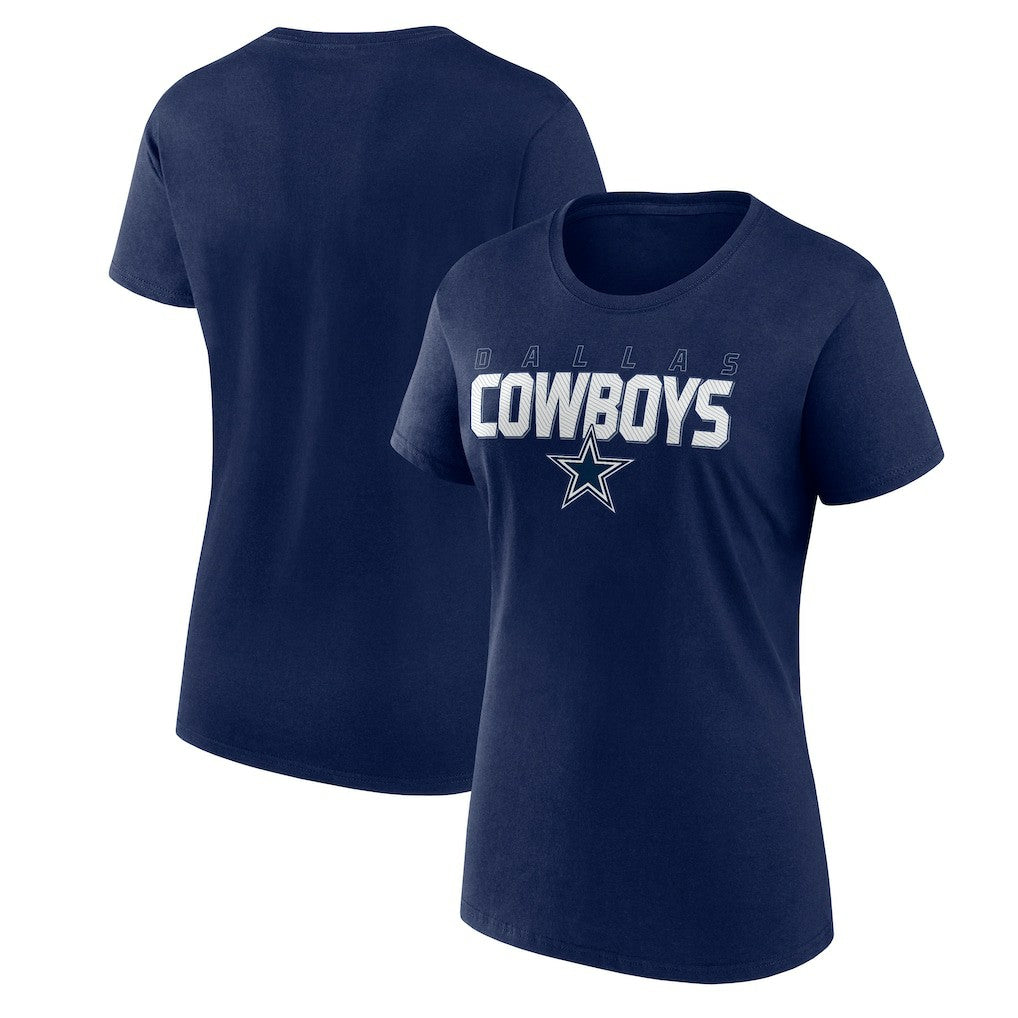 Dallas Cowboys Logo Athletic Women's Lean T-Shirt Navy