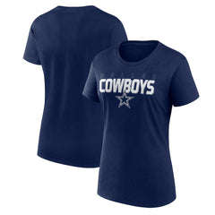 Dallas Cowboys Logo Athletic Women's Lean T-Shirt Navy