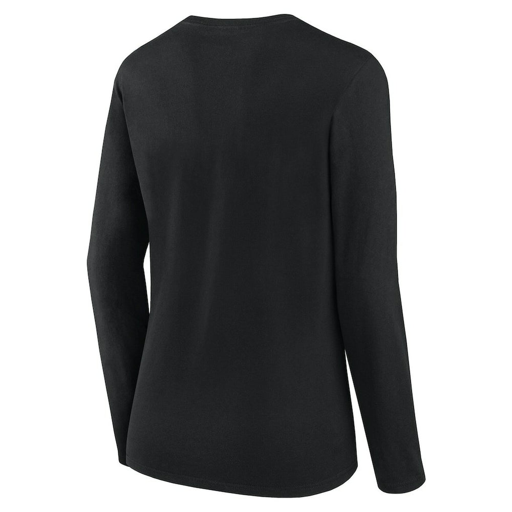 Las Vegas Raiders Logo Athletic Women's Grip Long Sleeve T-Shirt Black