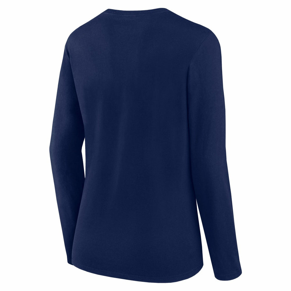 Tennessee Titans Logo Athletic Women's Grip Long Sleeve T-Shirt Navy