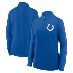 Indianapolis Colts Logo Athletic Women's Velocity Quarter-Zip Jacket Royal