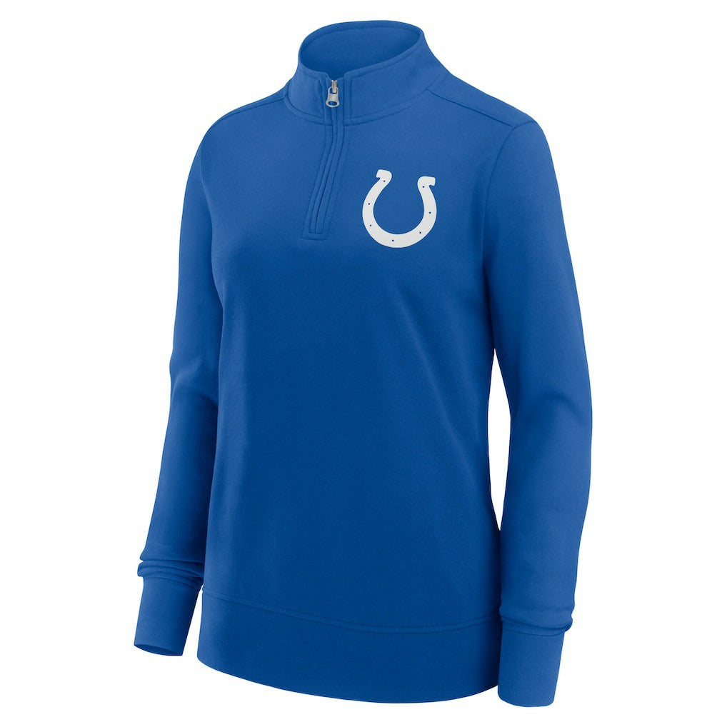 Indianapolis Colts Logo Athletic Women's Velocity Quarter-Zip Jacket Royal