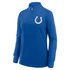 Indianapolis Colts Logo Athletic Women's Velocity Quarter-Zip Jacket Royal