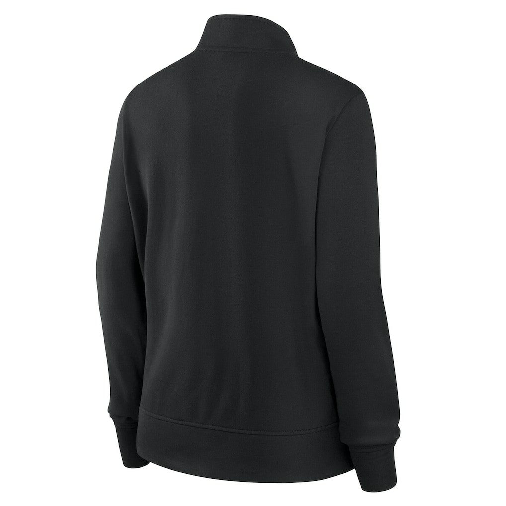 Las Vegas Raiders Logo Athletic Women's Velocity Quarter-Zip Jacket Black