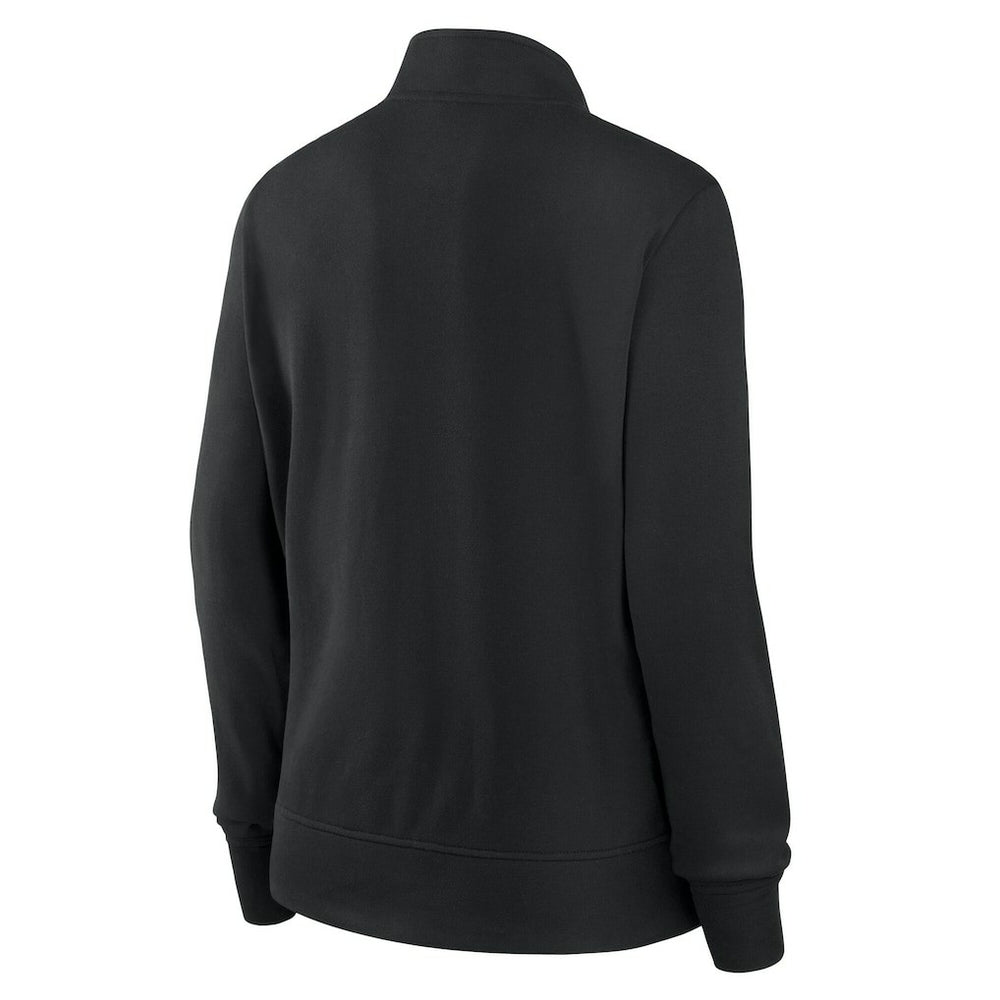 Pittsburgh Steelers Logo Athletic Women's Velocity Quarter-Zip Jacket Black