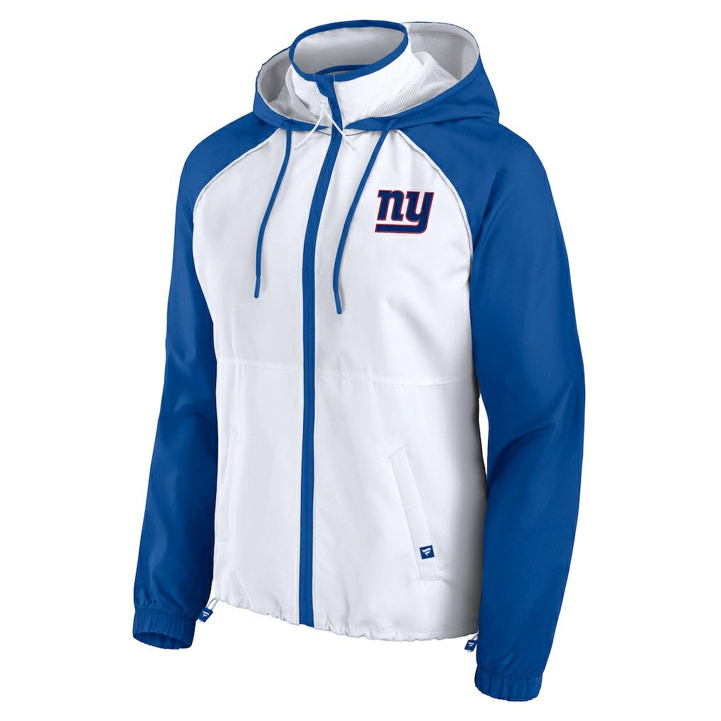 Fanatics New York Giants Women's Full-Zip Anorak Hoodie Jacket White