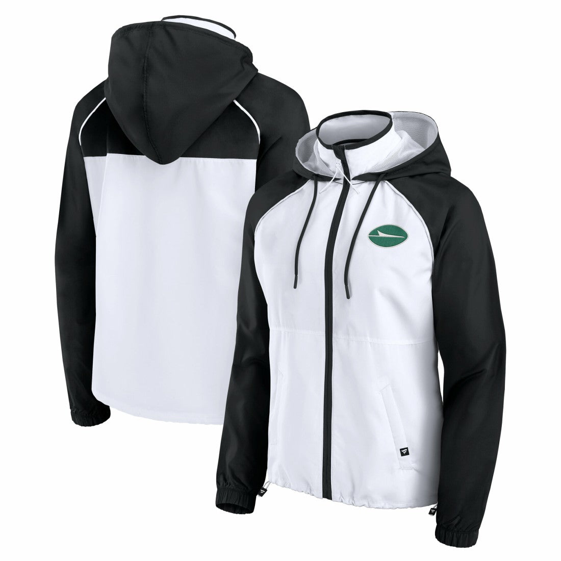 Fanatics New York Jets Women's Full-Zip Anorak Hoodie Jacket White