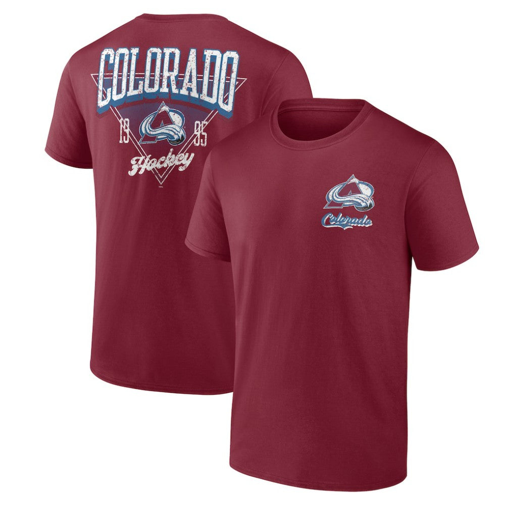 Colorado Avalanche Logo Athletic Never Over T-Shirt - Burgundy - NHL 201195131