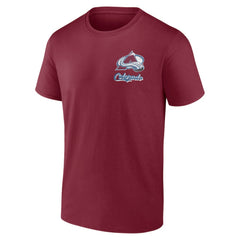 Colorado Avalanche Logo Athletic Never Over T-Shirt - Burgundy - NHL 201195131