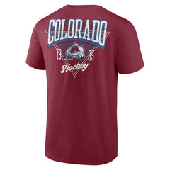 Colorado Avalanche Logo Athletic Never Over T-Shirt - Burgundy - NHL 201195131