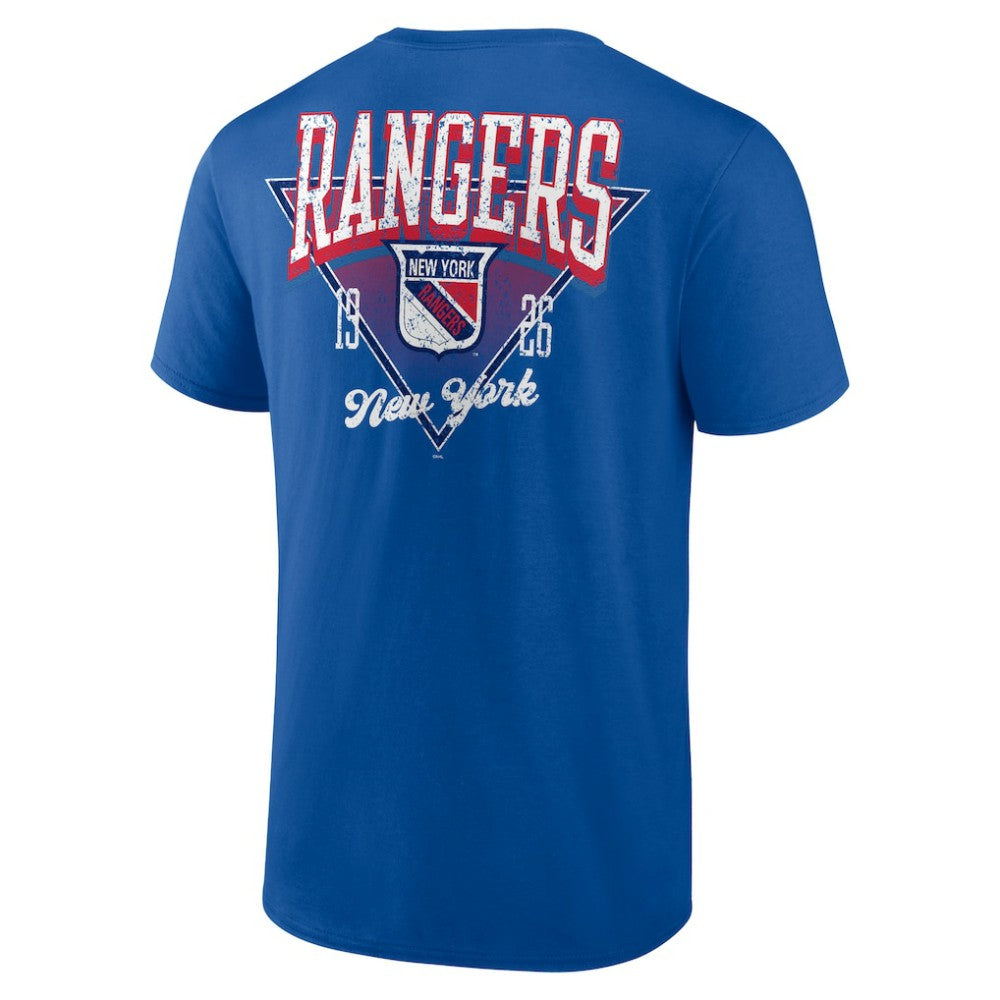 New York Rangers Logo Athletic Never Over T-Shirt - Blue - NHL 201195137