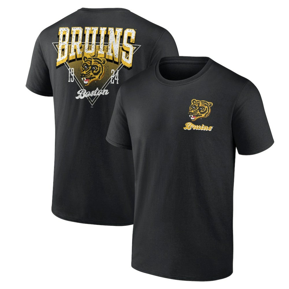 Boston Bruins Logo Athletic Never Over T-Shirt - Black - NHL 201195155