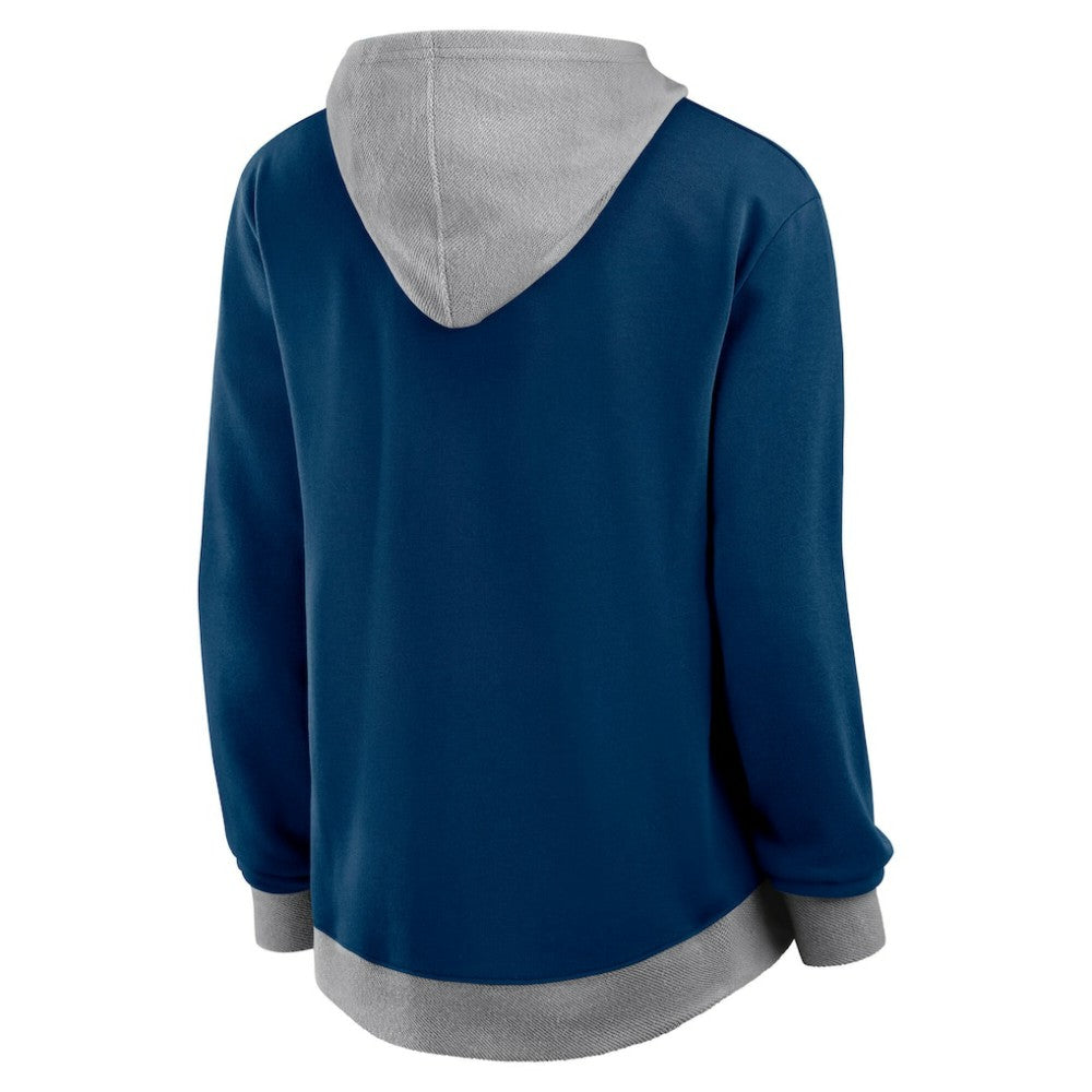 Seattle Kraken Logo Athletic Women's Hit It French Terry Full-Zip Hoodie - Navy - NHL 201195247